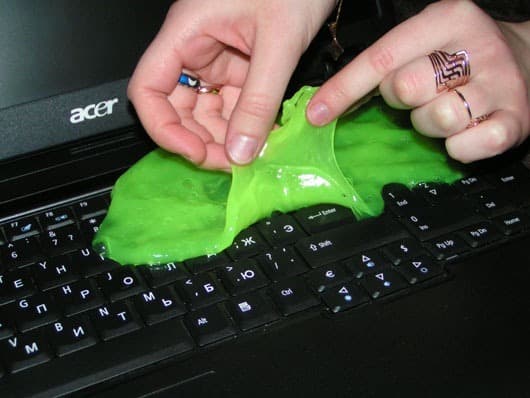 Лизун для чистки клавиатуры своими руками – быстрый и дешевый способ уборки