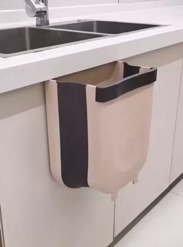 Встроенное мусорное ведро для кухни в распашной шкаф